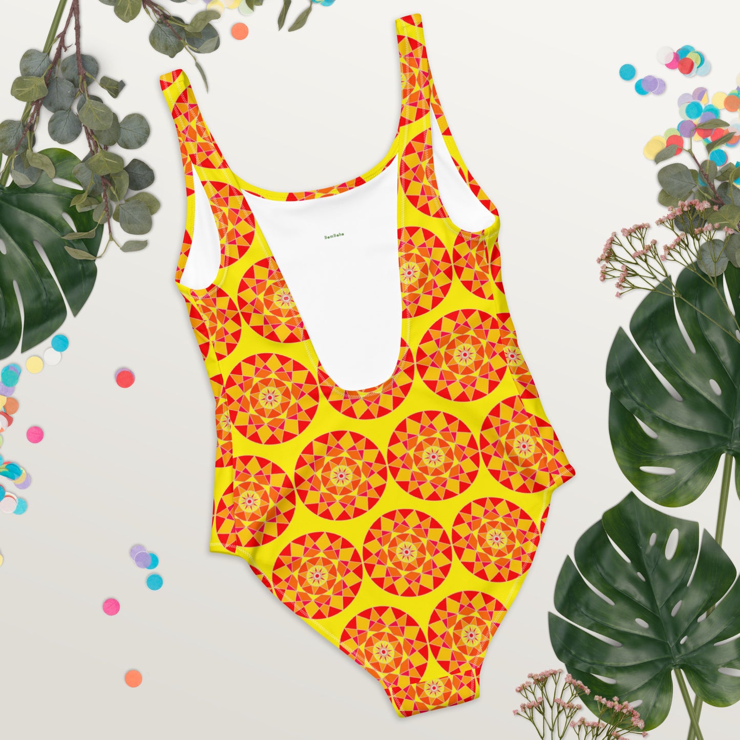 Tile Collection Swimsuits - Orange Tile One-Piece Swimsuit