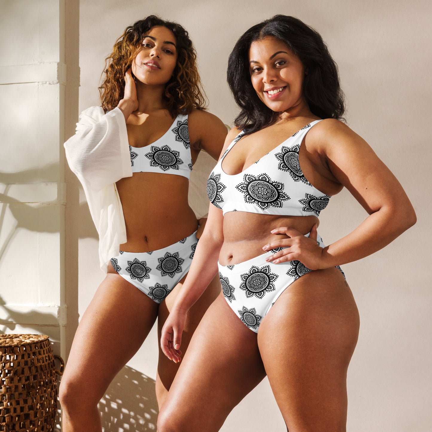 Bikini - Black On White Mandala