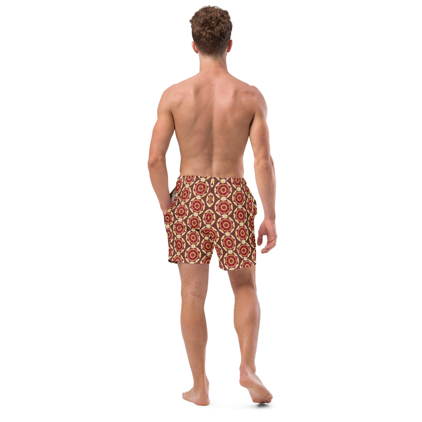Tile Collection Swimsuits - Brown Tile Men’s Swim Trunks