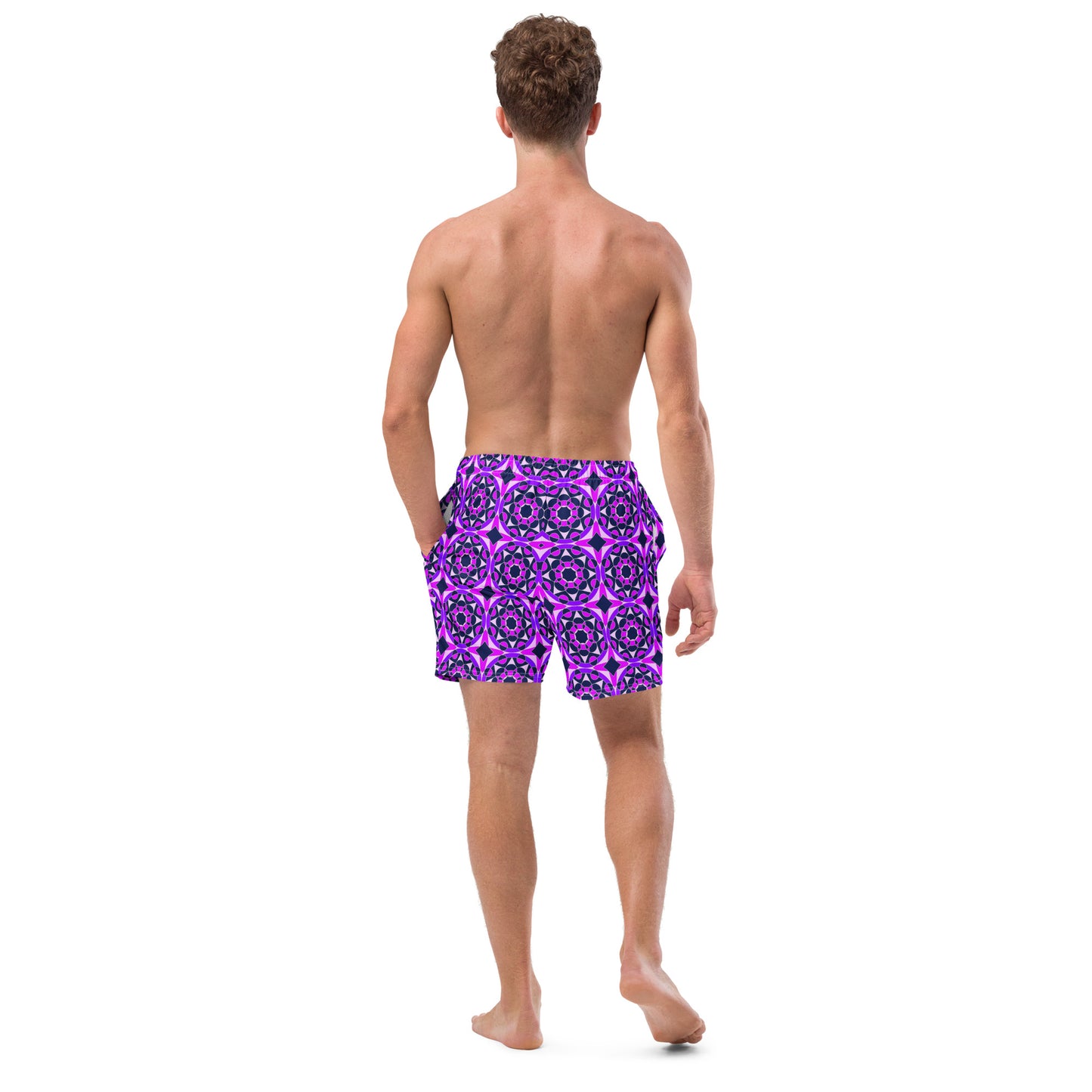 Tile Collection Swimsuits - Purple Tile Men’s Swim Trunks