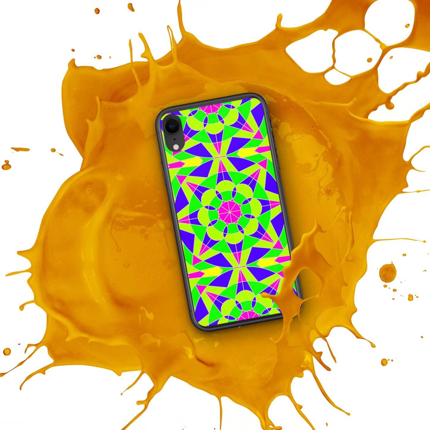 Tile Collection Phonecases - Neon Tile Clear Case for iPhone®