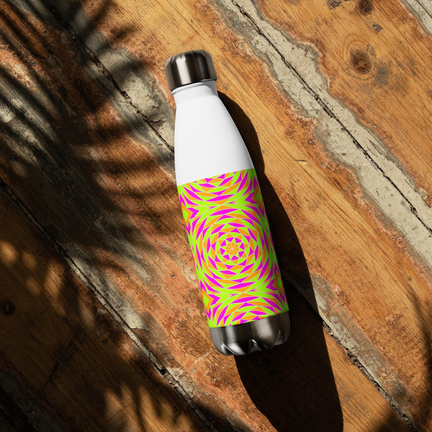 Tile Collection Stainless Steel Water Bottle - Pink Tile Water Bottle