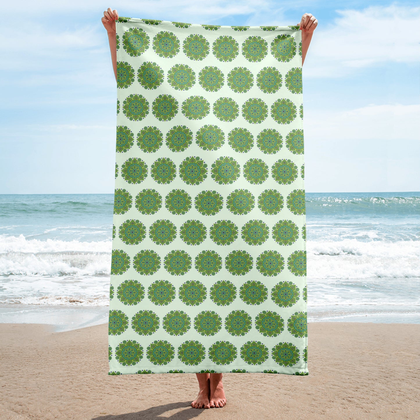 Towel - Green Mandala