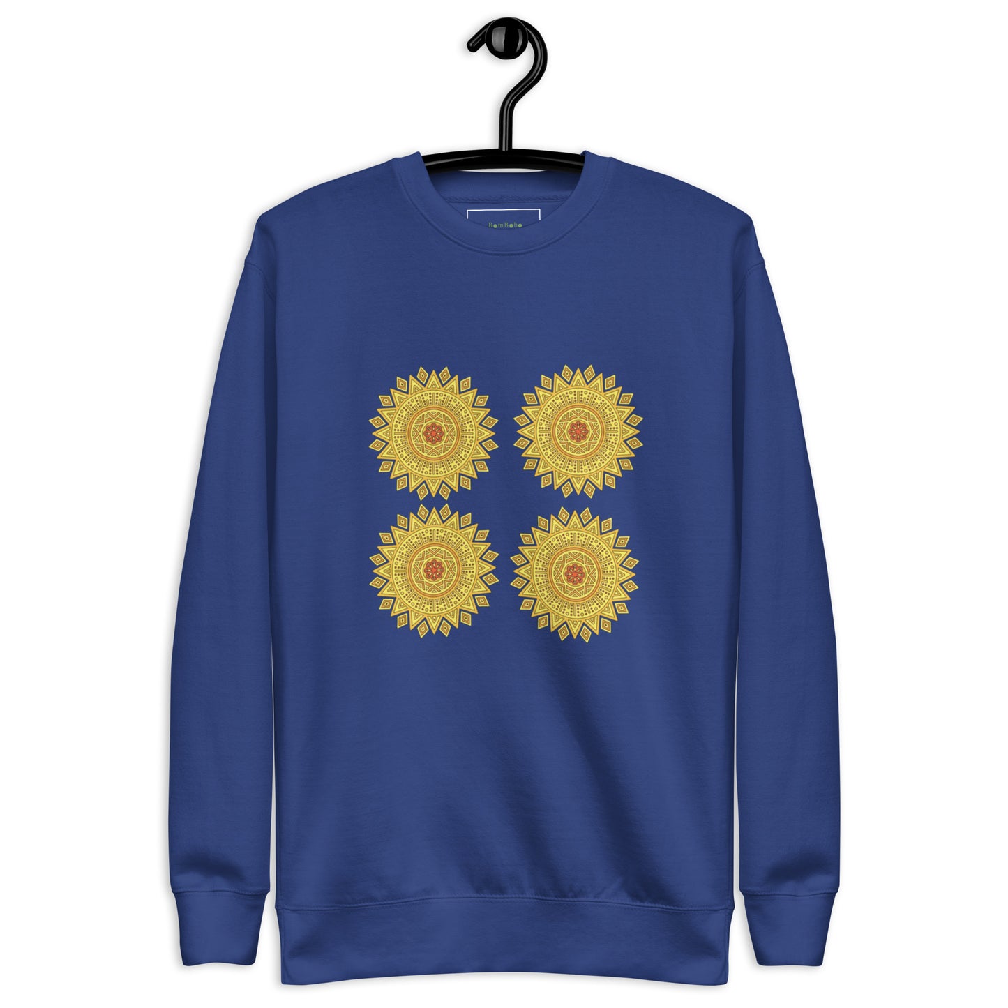 Adult Unisex Sweatshirt - Yellow Mandala