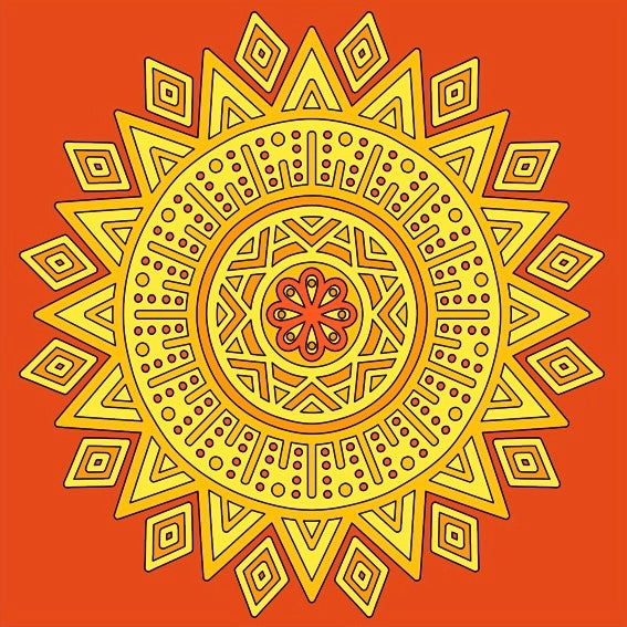 Yellow Mandala Matching Collection