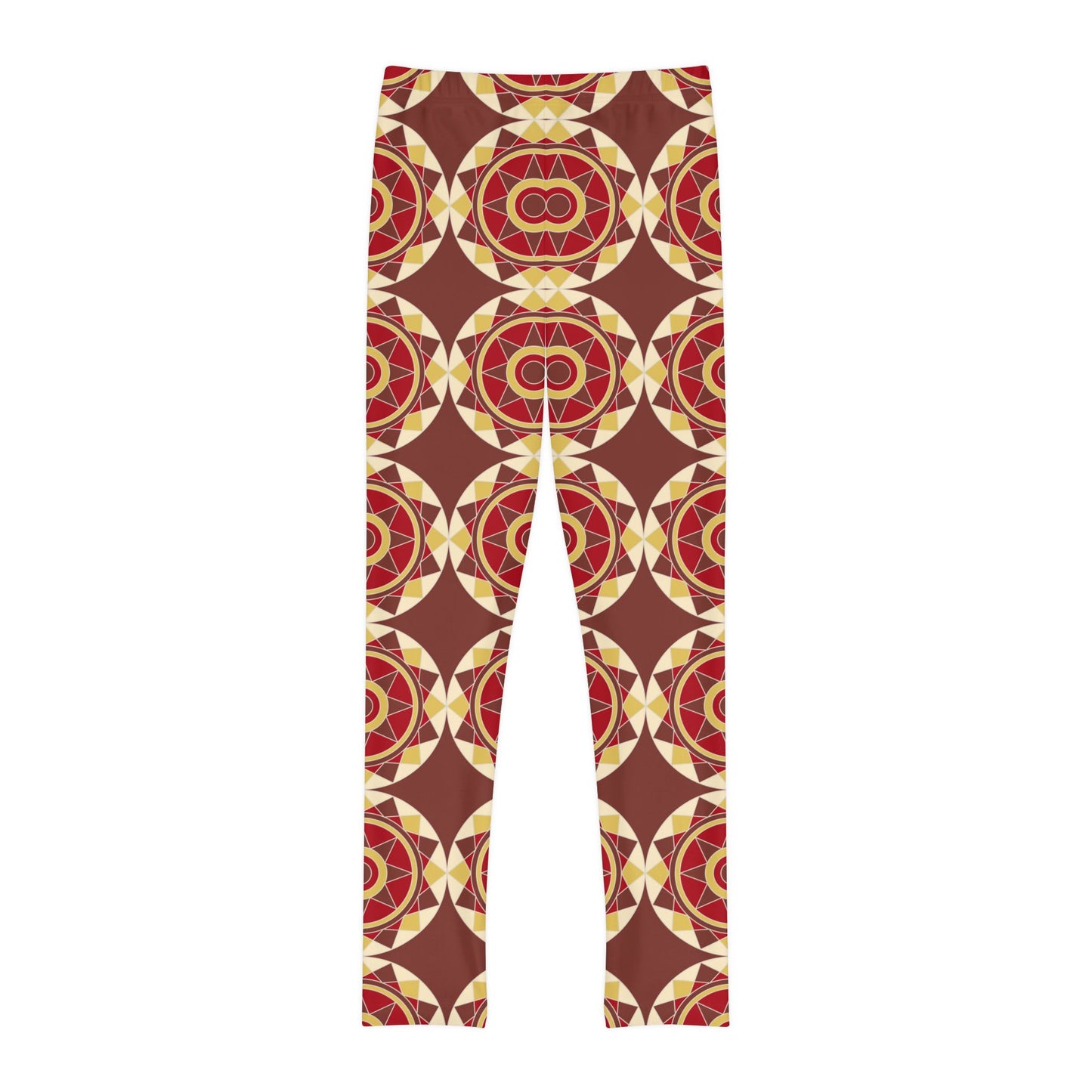 Tile Collection Child Leggings - Brown Tile Kids Full-Length Leggings