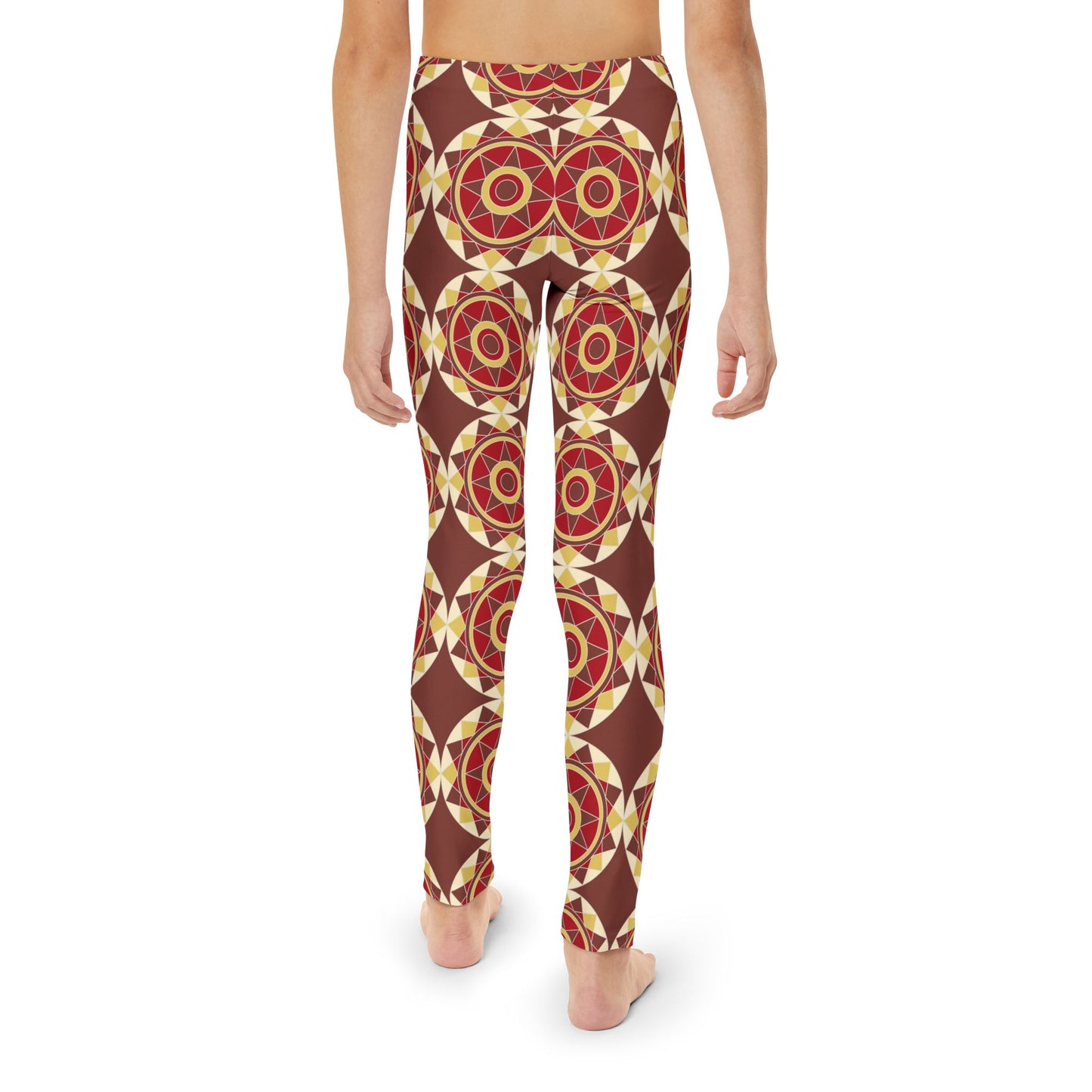 Tile Collection Child Leggings - Brown Tile Kids Full-Length Leggings