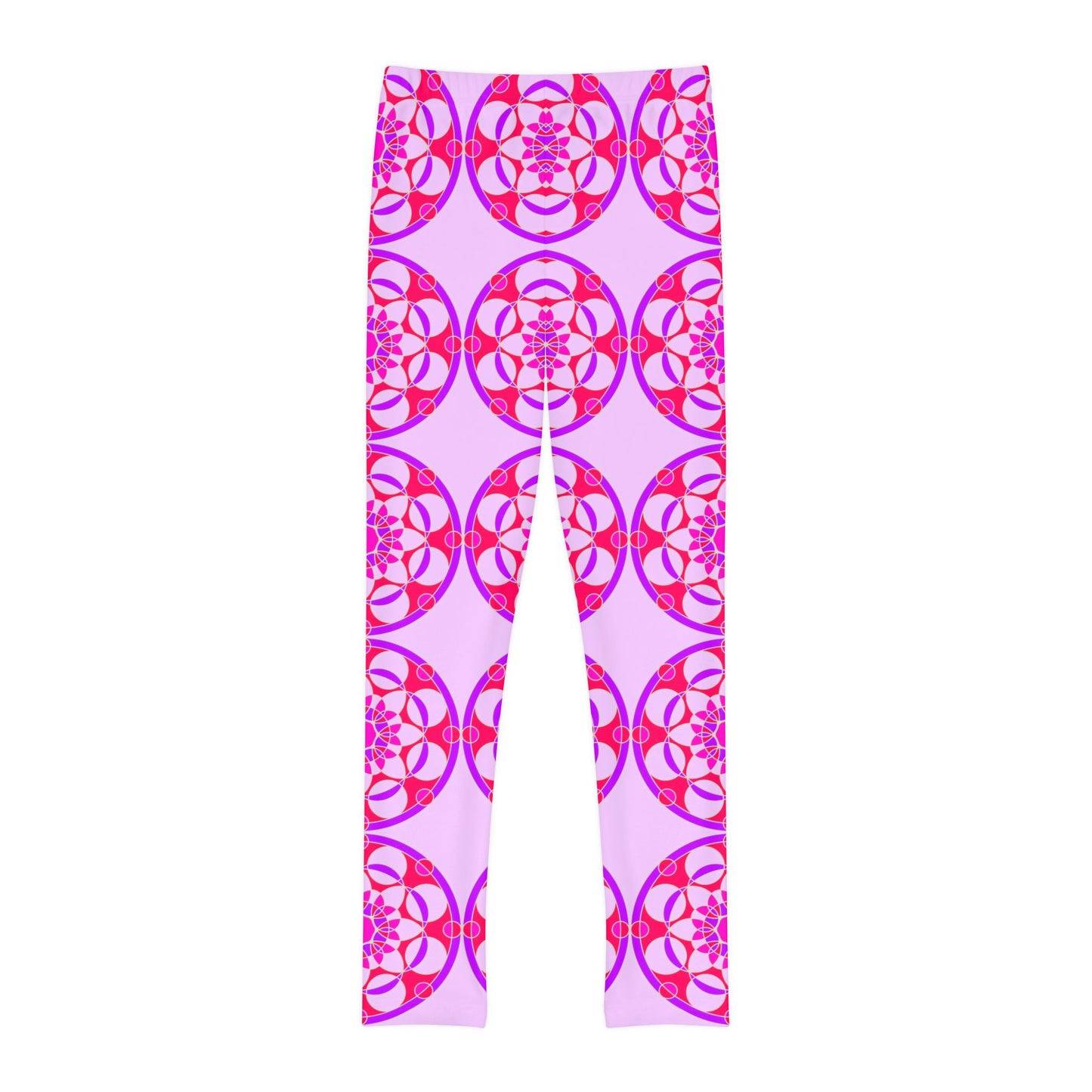 Tile Collection Child Leggings -  Purple Tile Kids Full-Length Leggings