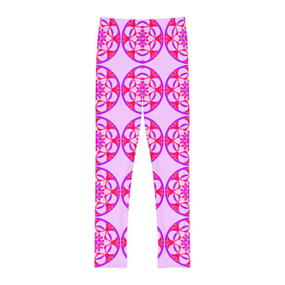 Tile Collection Child Leggings -  Purple Tile Kids Full-Length Leggings