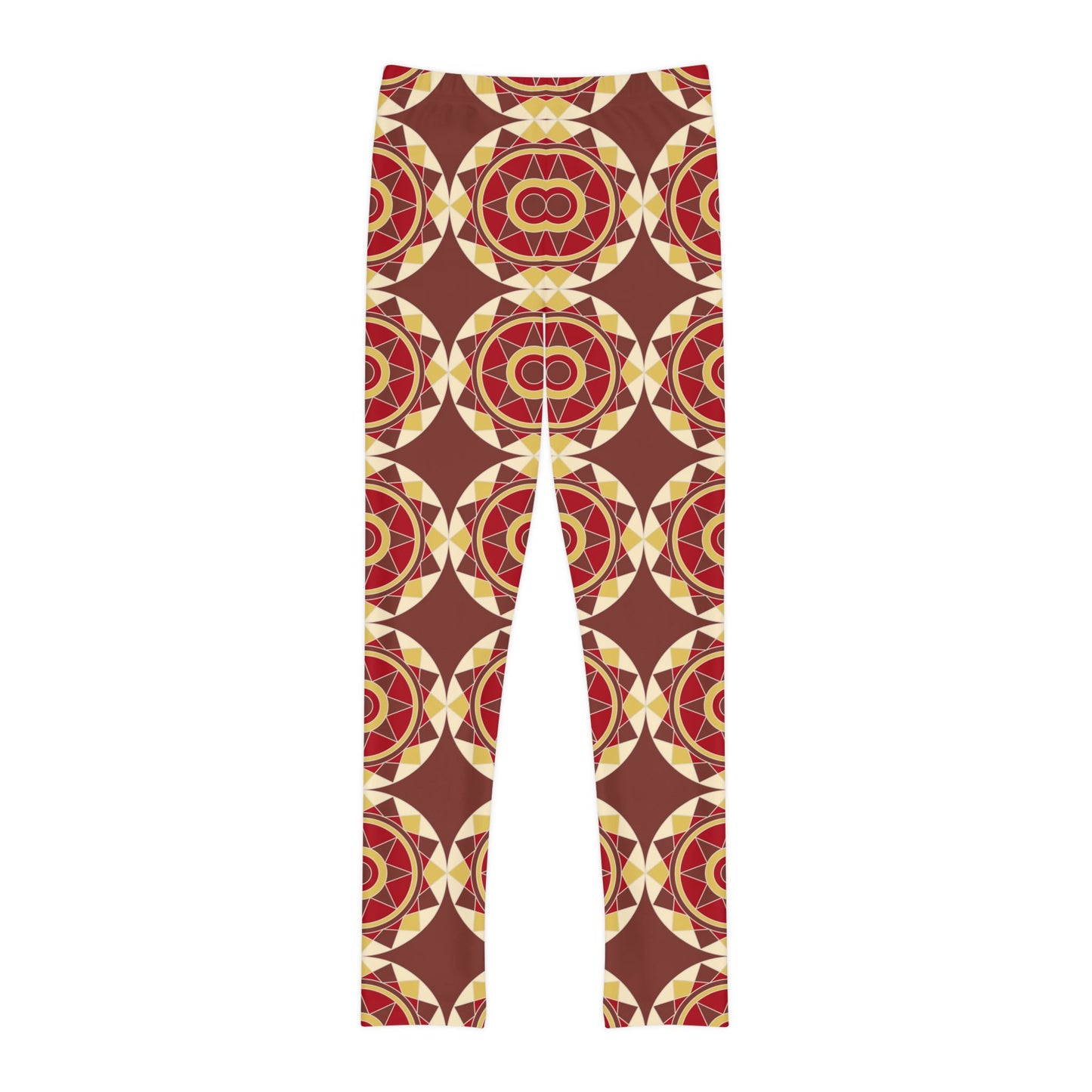 Tile Collection Child Leggings - Brown Tile Kids Full-Length Leggings