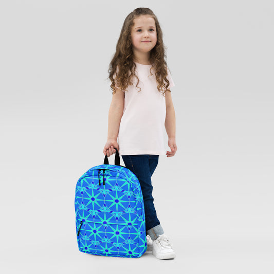 Backpack - Bright Blue Tile