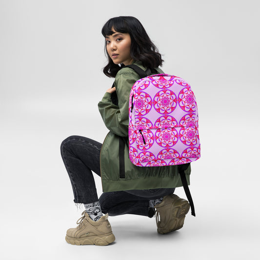 Backpack - Pink Purple Tile