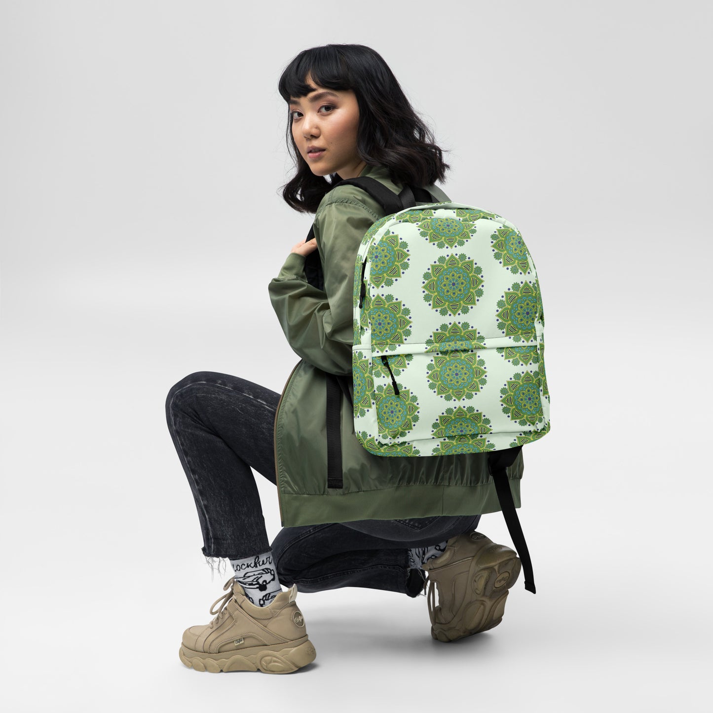 Backpack - Green Mandala