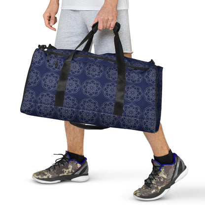 Tile Collection Bags - Dark Blue Tile Duffle Bag