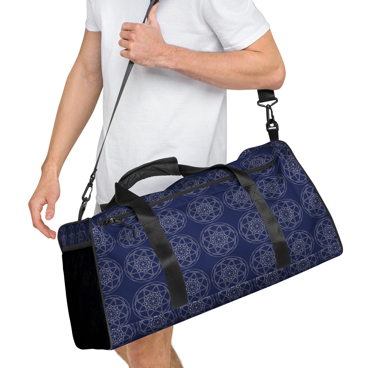 Tile Collection Bags - Dark Blue Tile Duffle Bag