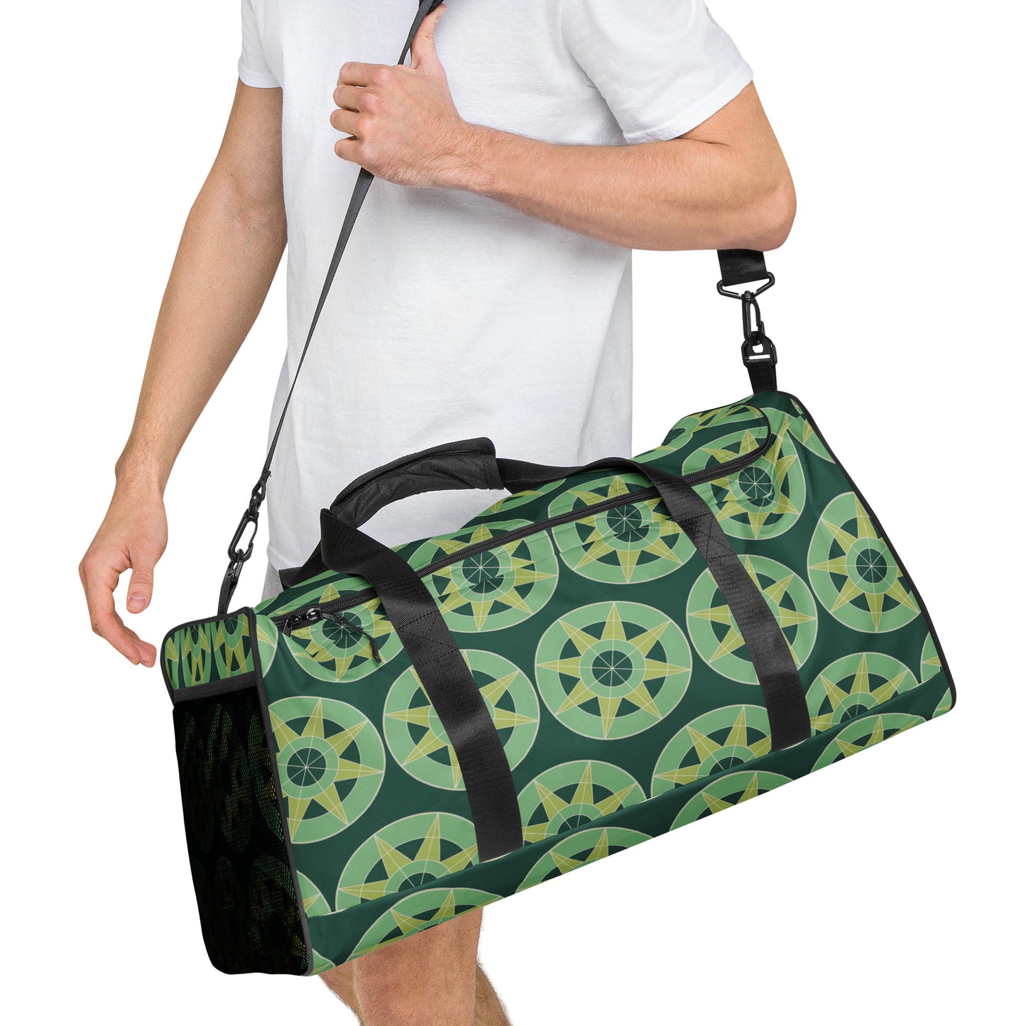 Tile Collection Bags - Green Tile Duffle Bag