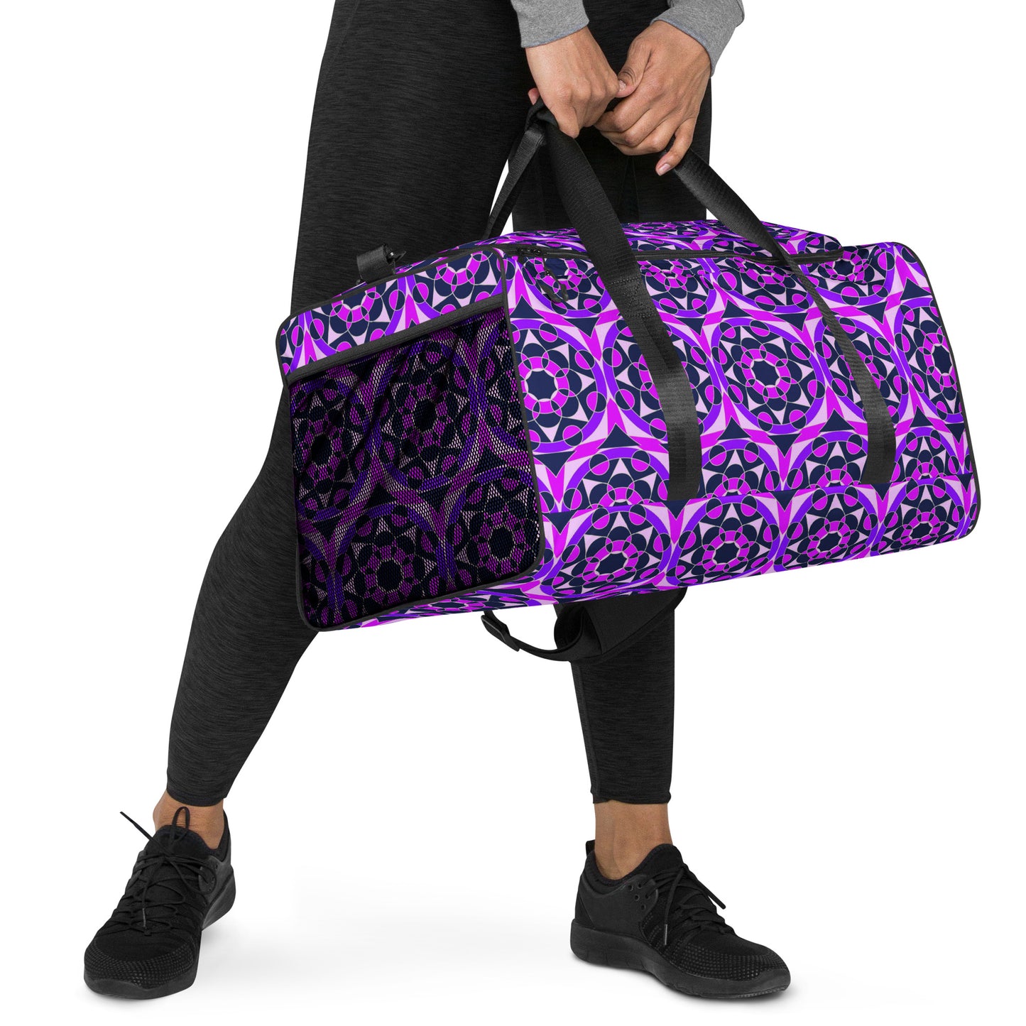 Tile Collection Bags - Purple Tile Duffle Bag