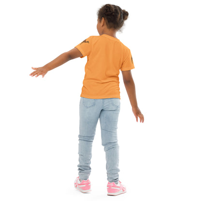 Kids Crew Neck Tshirt - Camel Cool