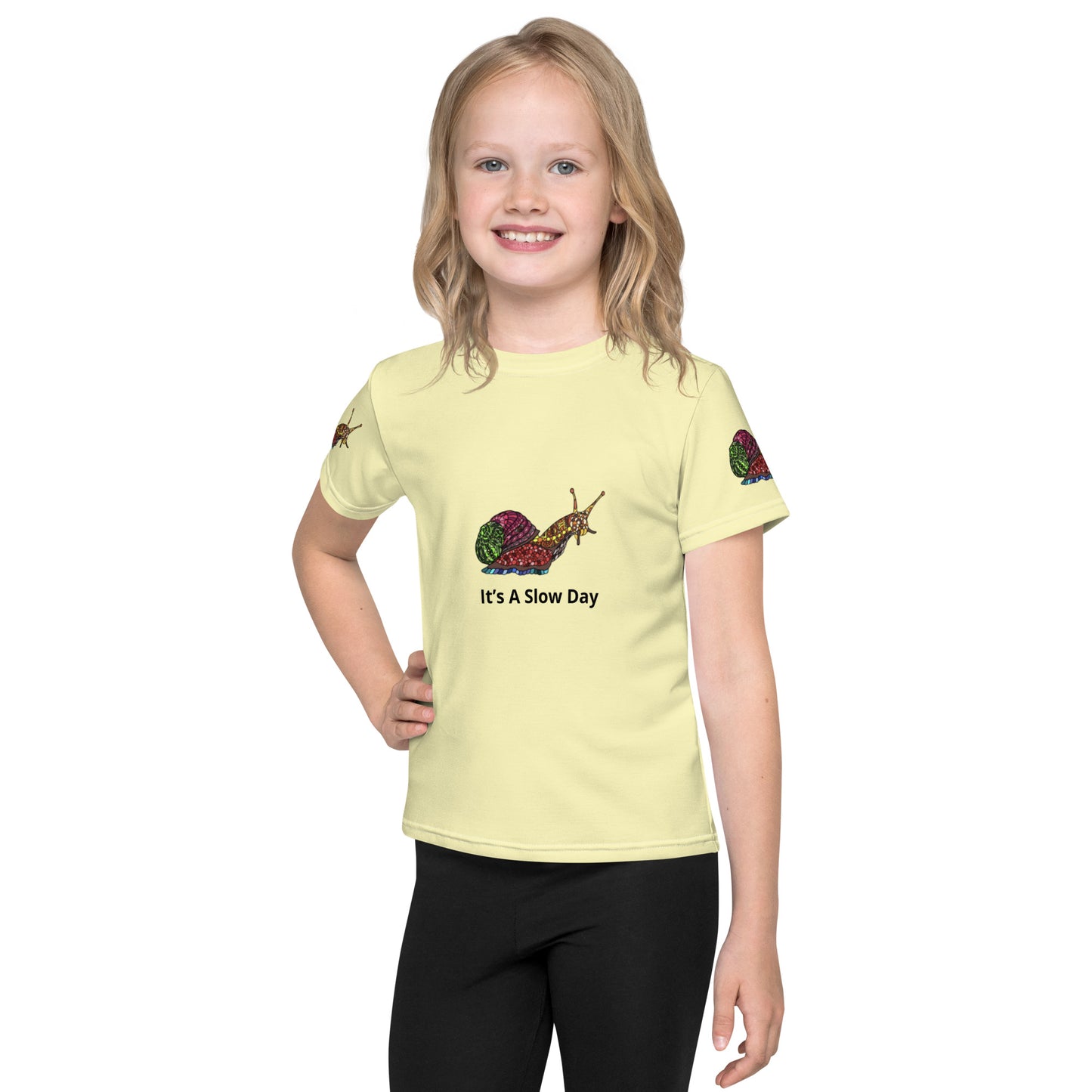 Kids Crew Neck Tshirt - Slow Snail