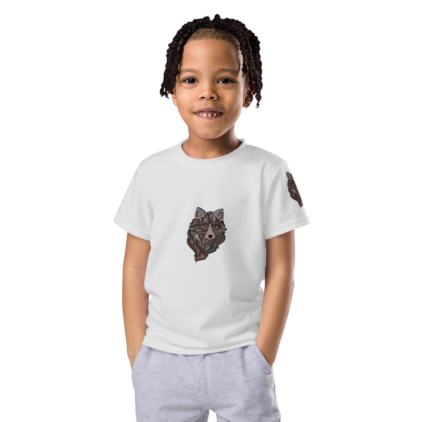 Kids Crew Neck Tshirt - Wolverine