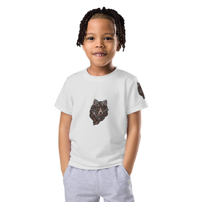 Kids Crew Neck Tshirt - Wolverine
