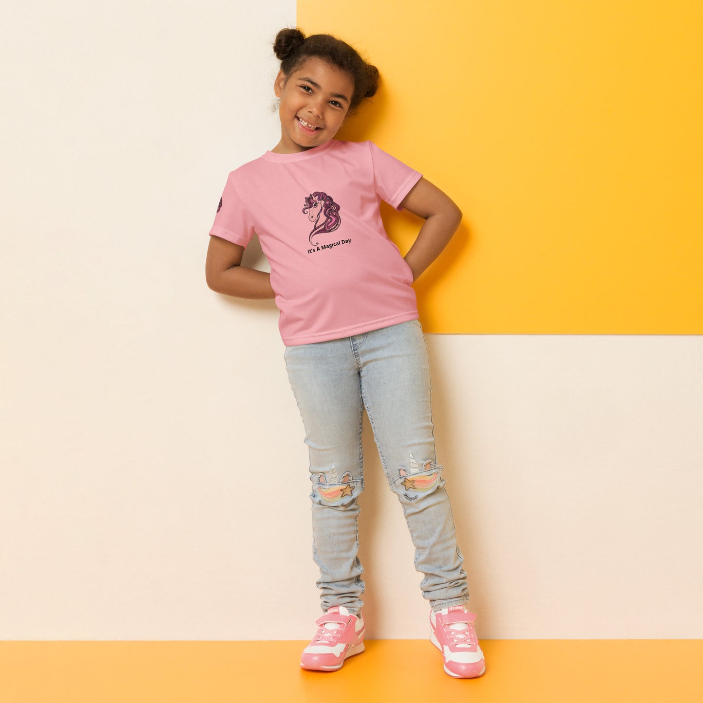 Kids Crew Neck Tshirt - Unique Unicorn