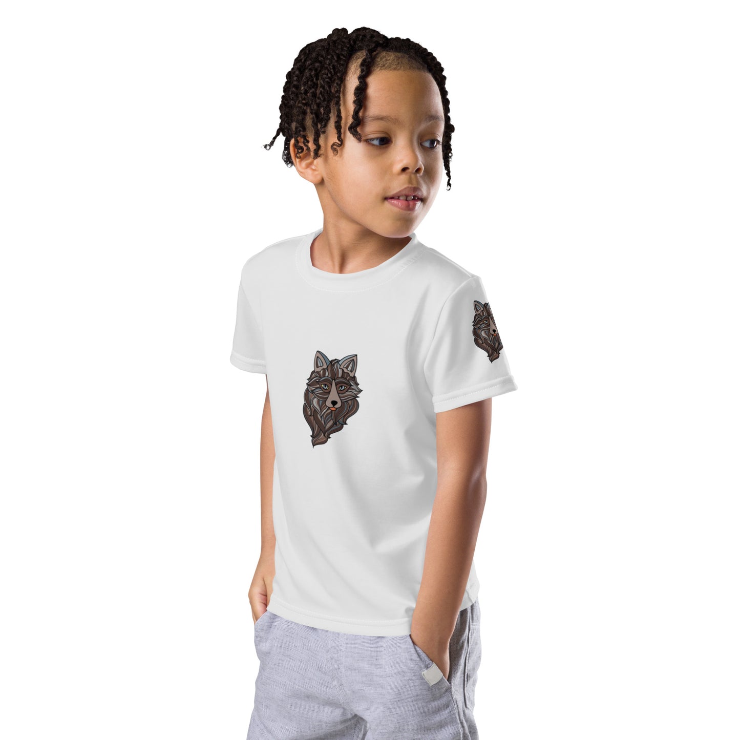 Kids Crew Neck Tshirt - Wolverine