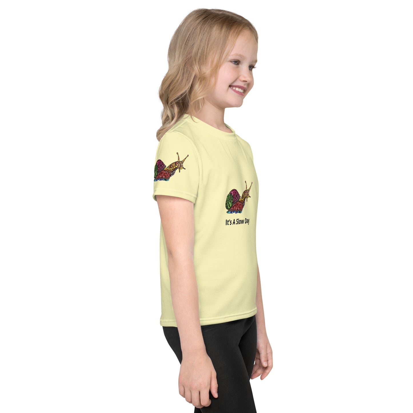 Kids Crew Neck Tshirt - Slow Snail