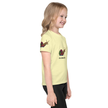 Kids Crew Neck Tshirt - Slow Snail