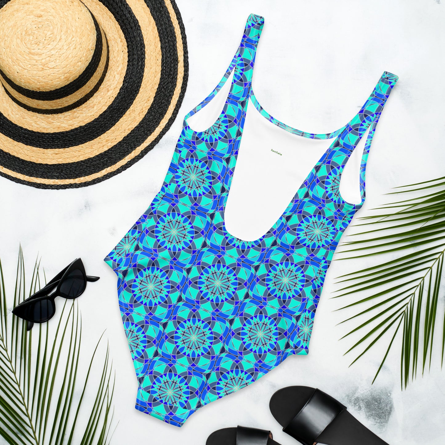 Tile Collection Swimsuits - Bright Blue Tile One-Piece Swimsuit