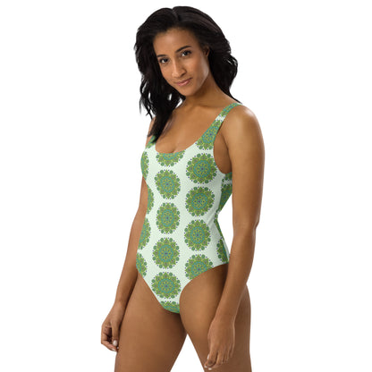 Swimsuit - Green Mandala