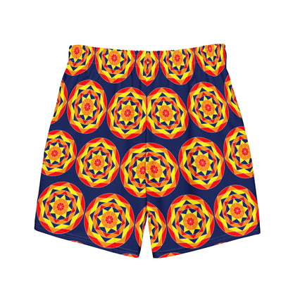 Tile Collection Swimsuits - Dark Blue Tile Men’s Swim Trunks