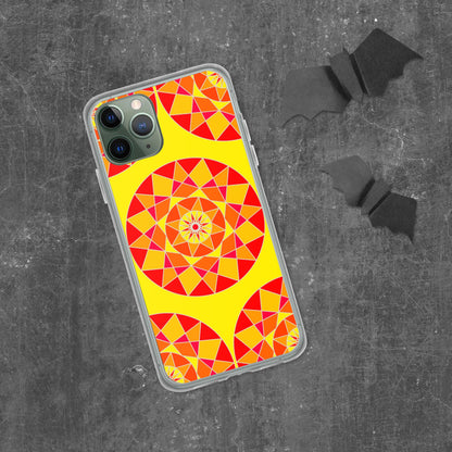 Tile Collection Phonecases - Orange Tile Clear Case for iPhone®