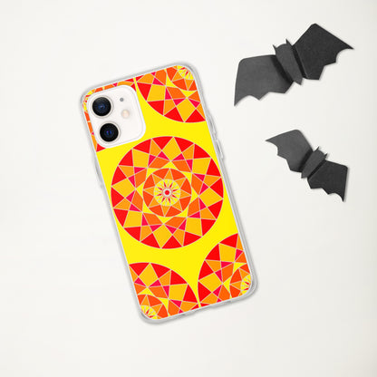 Tile Collection Phonecases - Orange Tile Clear Case for iPhone®