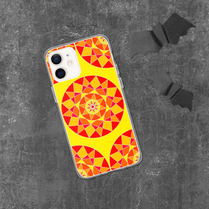 Tile Collection Phonecases - Orange Tile Clear Case for iPhone®