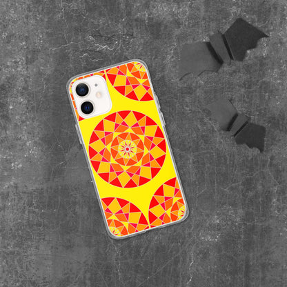 Tile Collection Phonecases - Orange Tile Clear Case for iPhone®