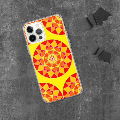 Tile Collection Phonecases - Orange Tile Clear Case for iPhone®