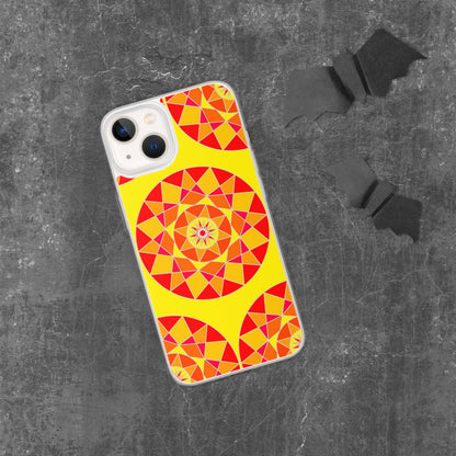 Tile Collection Phonecases - Orange Tile Clear Case for iPhone®