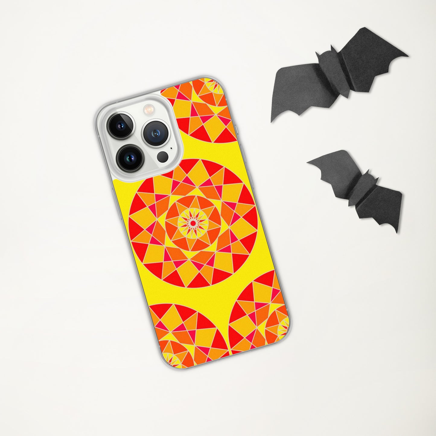Tile Collection Phonecases - Orange Tile Clear Case for iPhone®