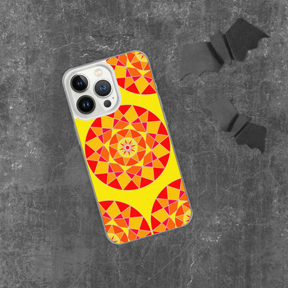 Tile Collection Phonecases - Orange Tile Clear Case for iPhone®