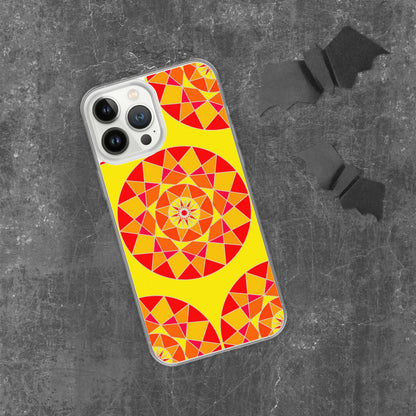 Tile Collection Phonecases - Orange Tile Clear Case for iPhone®