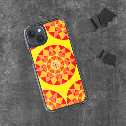 Tile Collection Phonecases - Orange Tile Clear Case for iPhone®