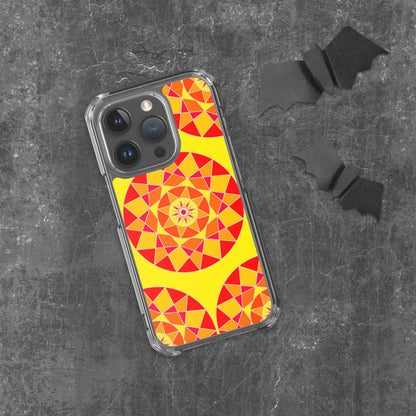 Tile Collection Phonecases - Orange Tile Clear Case for iPhone®