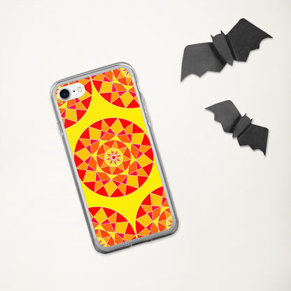 Tile Collection Phonecases - Orange Tile Clear Case for iPhone®