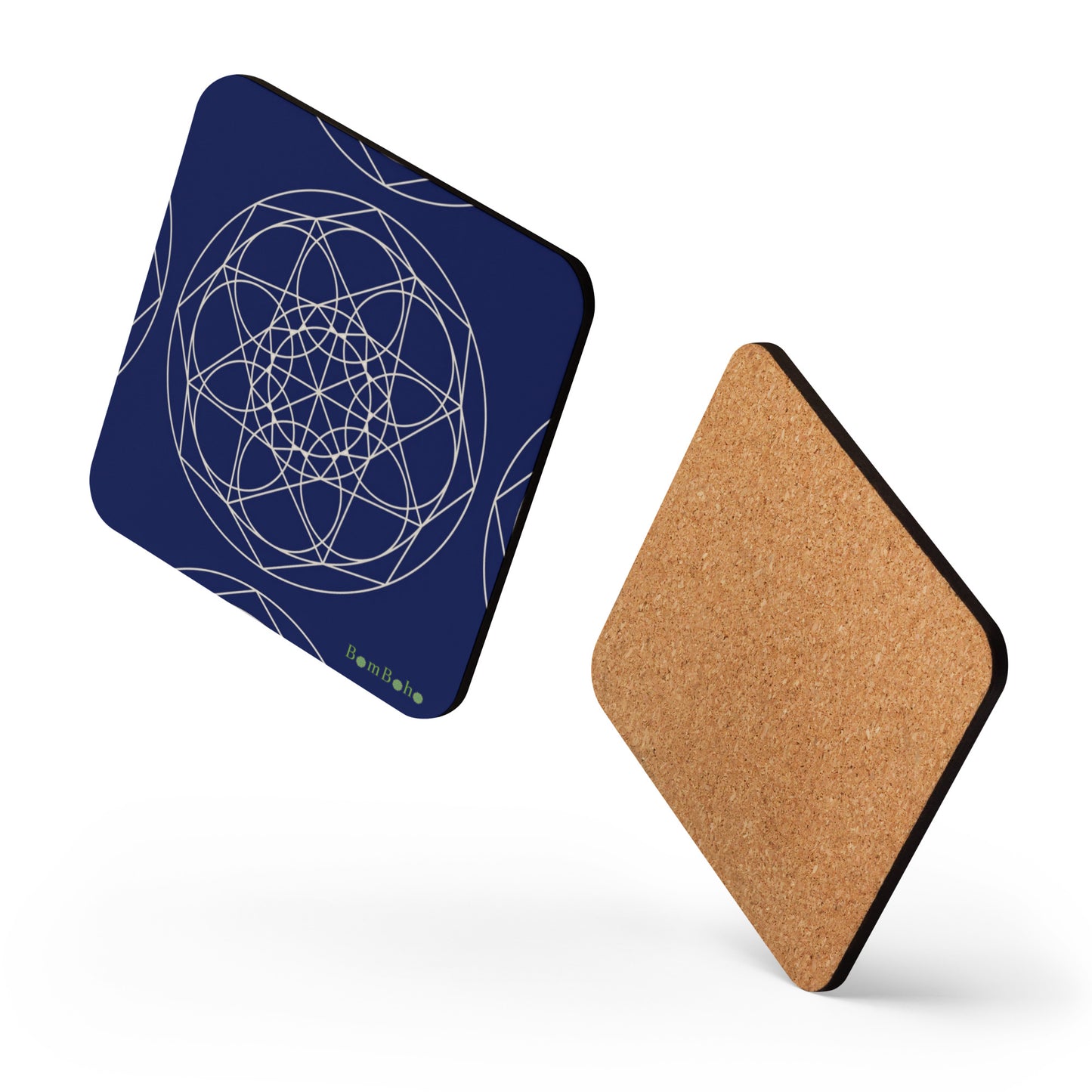 Cork-back Coaster - Blue Beige