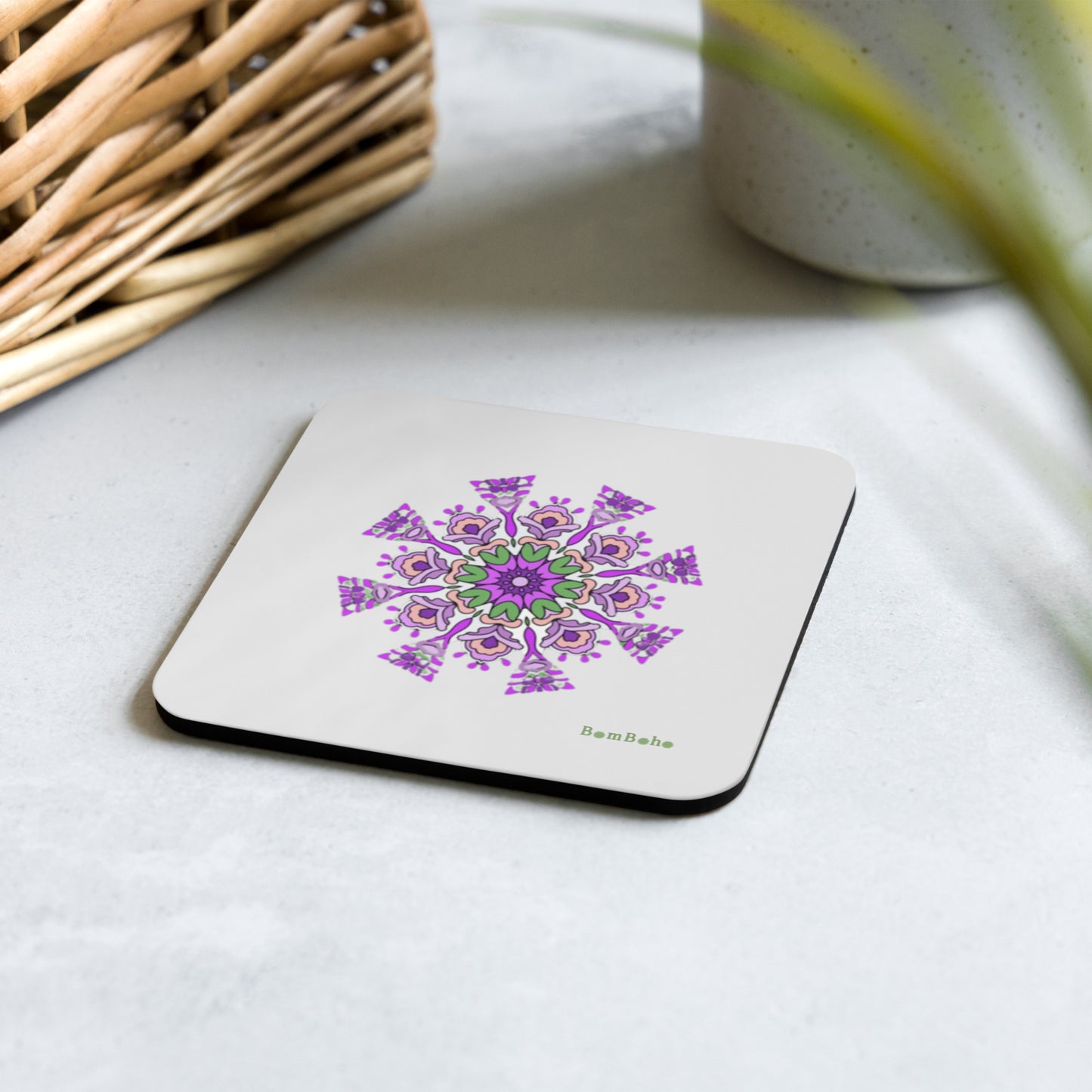 Cork-back Coaster - Snowflake