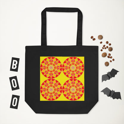 Tile Collection Bags - Orange Tile Eco Tote Bag