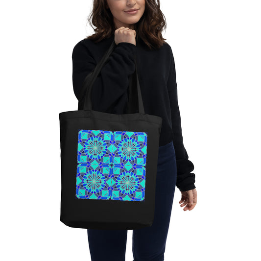 Tile Collection Bags - Bright Blue Tile Eco Tote Bag