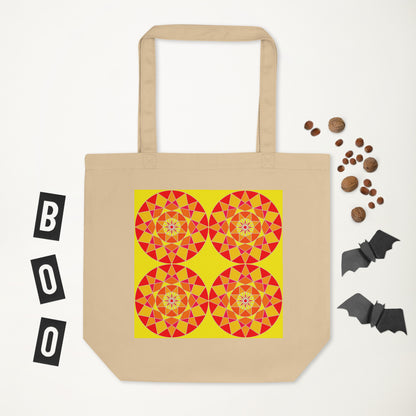 Tile Collection Bags - Orange Tile Eco Tote Bag