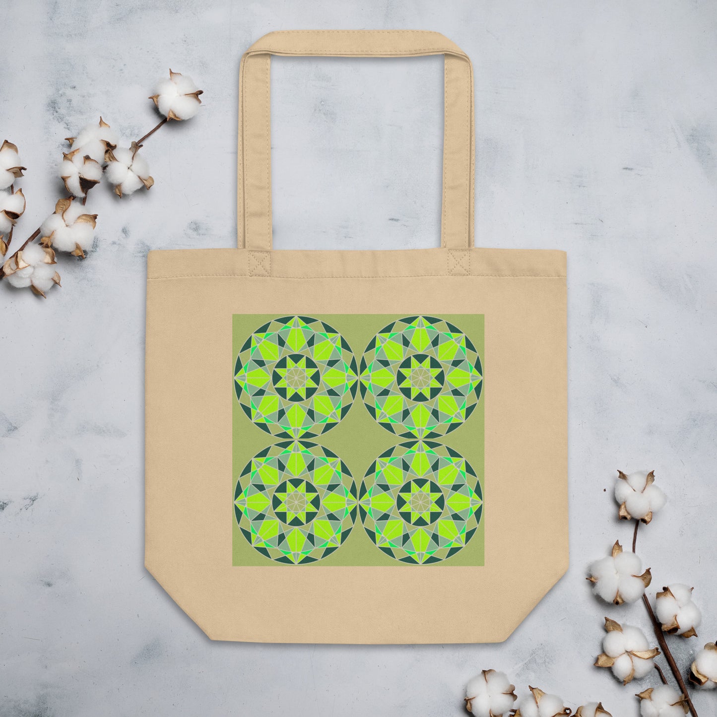 Tile Collection Bags - Green Tile Eco Tote Bag